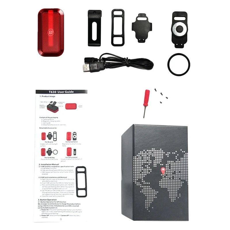  Neue T630 Kragen Mini Hund Gps Tracker Kinder Haustiere Kinder Bikes Tasche Wasserdichte Tracking L