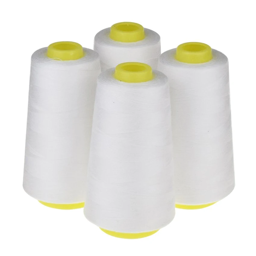 

4 Cones (3000 yards each) Sewing Threads Polyester Threads Spool of Threads (402#) for Sewing Machine and Hand