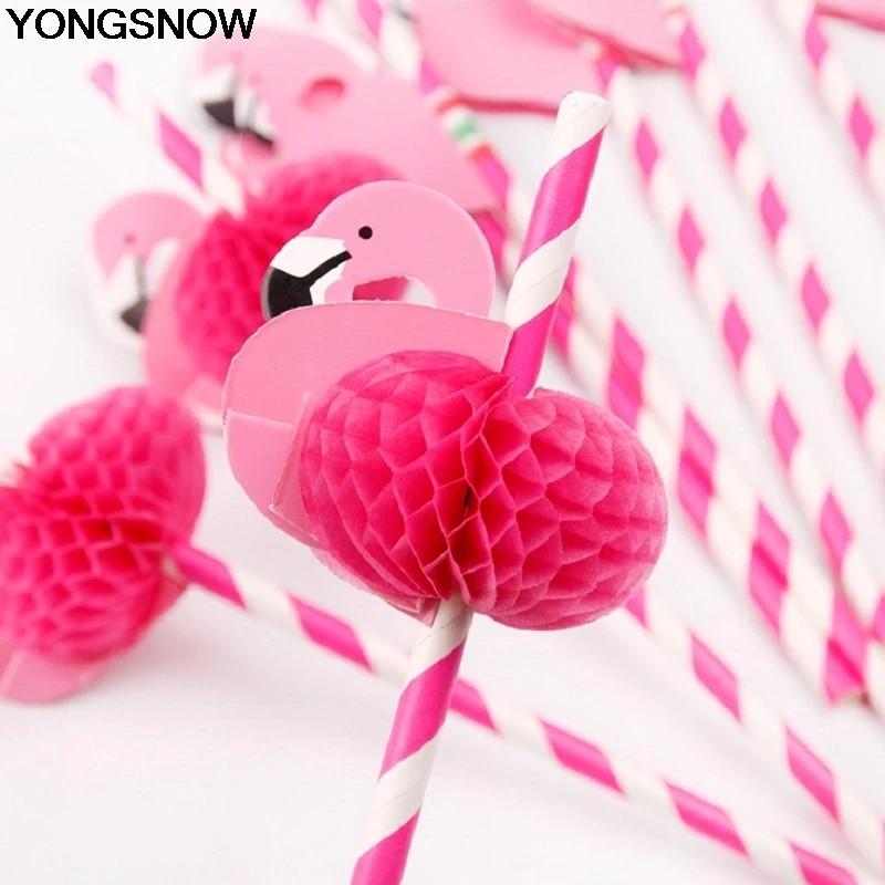 YONGSNOW 5/10 шт. 3D милая мультяшная животная розовая зернистая полоска соломинка для