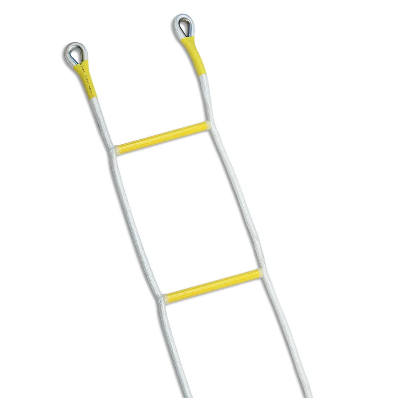 5M Rescue Rope Ladder 17FT Escape Ladder Emergency Work Safety Response Fire Rescue Rock Climbing Escape Tree Outdoor Protection