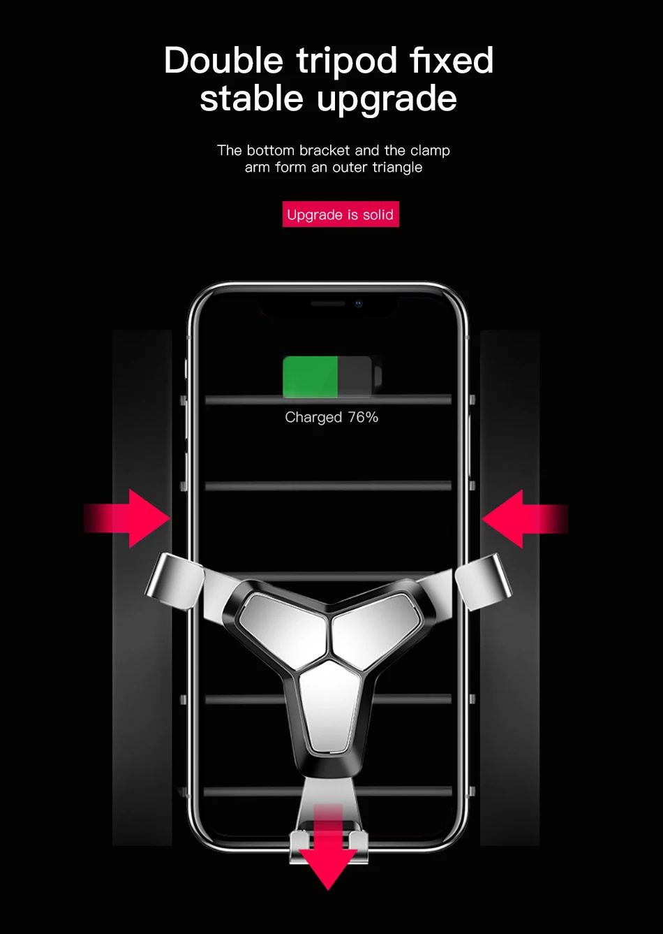 !ACCEZZ Gravity Car Phone Holder Stand Air Vent 360 Degree Rotation Universal 4-7 inches For iphone Xiaomi Samsung Auto Bracket (2)