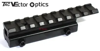 

Vector Optics Dovetail 11mm to Weaver Picatinny 20mm Rail Extension Offset Adapter Riser Mount / See Through Scope Accessories