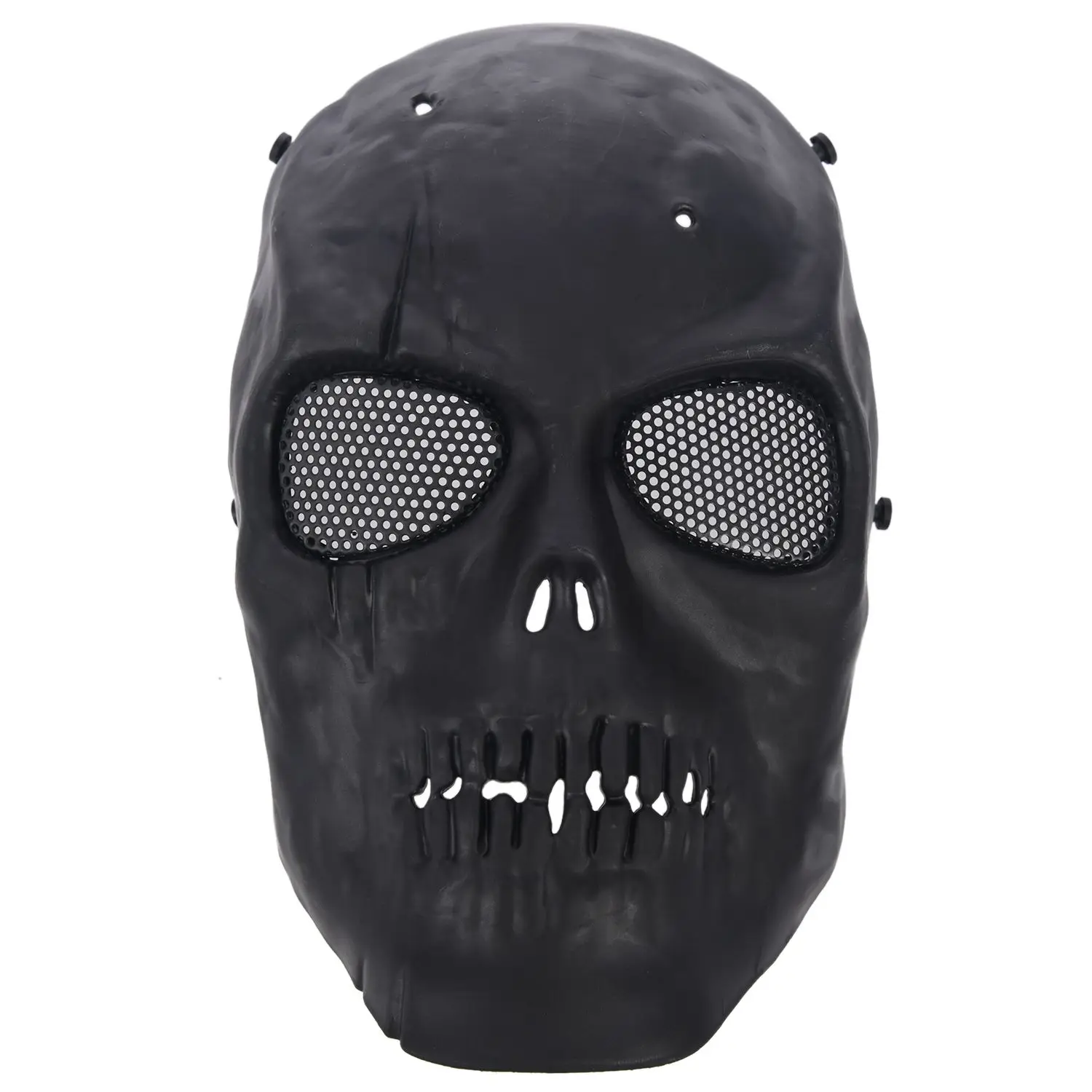 Страйкбол маска череп полная защитная маска-черный