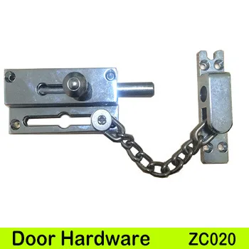 

2 in 1 Zinc Alloy Window Door Restrictor Child Safety Security Chain Lock Window Latch