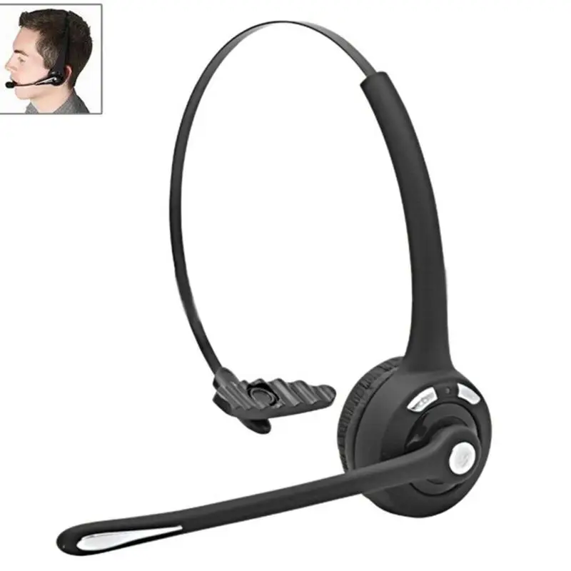

Pro Single Ear Type Bluetooth Telephone Phone Call Headphone Headset with Noise Cancelling Microphone 10166