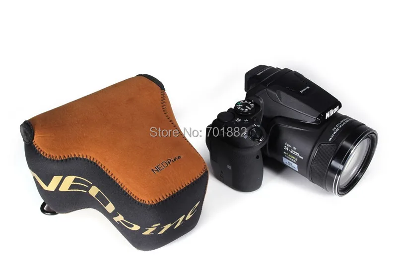 NEOPINE Brown Neoprene Camera Lens Bag Protective Inner Pouch Case (1)