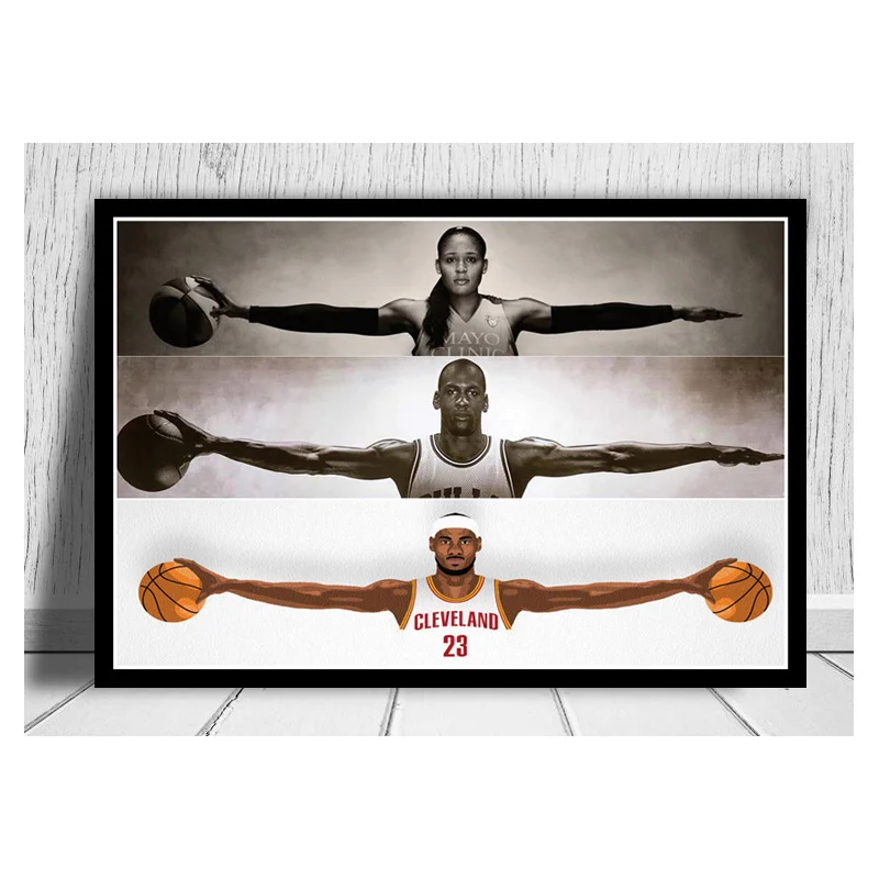 

New Maya Moore Lebron James Michael Jordan Great Basketball Super Star Posters and Prints Canvas Painting Wall Art Poster