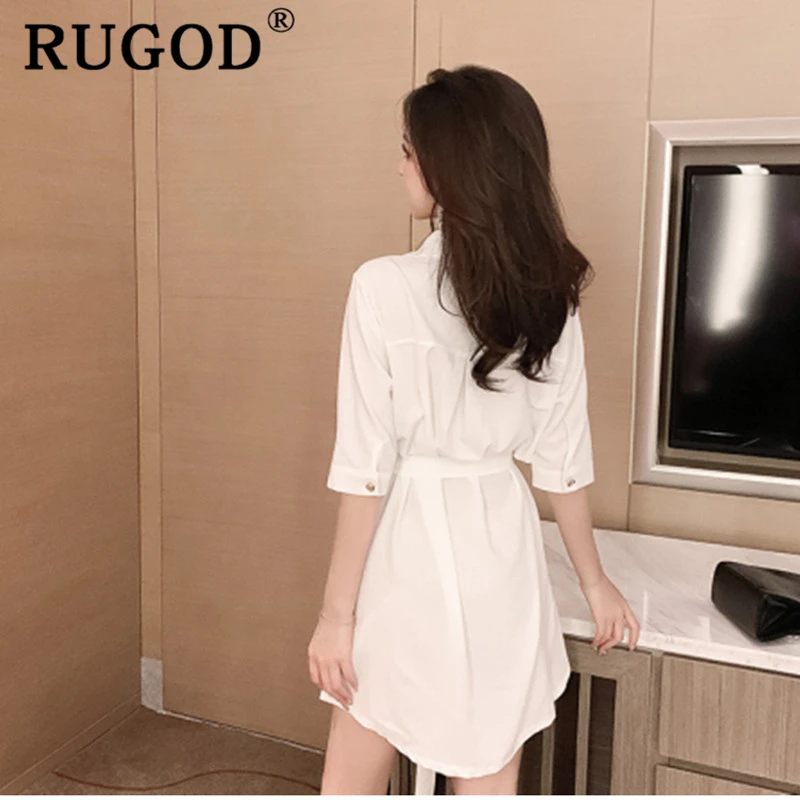 RUGOD, двубортное женское платье, элегантное, с вырезами, на шнуровке, мини платье для вечеринки, летнее, винтажное, тонкое, летнее платье,, vestidos