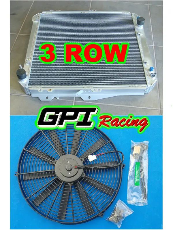 

3CORE Aluminum Radiator + FAN for Toyota Hilux surf KZN130 1KZ-TE 3.0 TD 93-96