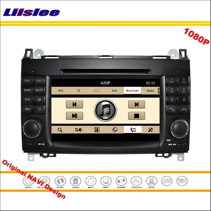 Clearance Liislee For Mercedes Benz B Class W245 2004~2016 Car Radio CD DVD Player GPS Navigation 1080P Screen System Original NAVI Design 2