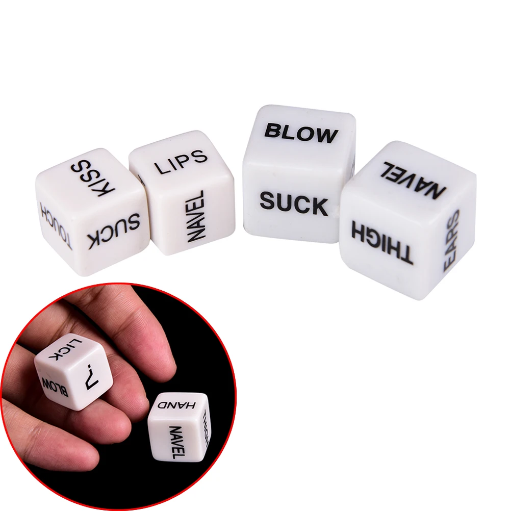 1 Pair=2 PCS Funny Dice Sexy Romance Love Humour Gambling Adult Games Erotic Craps Pipe For Couples