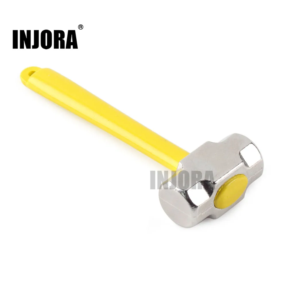 

INJORA RC Car Simulation Mini Hammer Decoration for 1:10 RC Crawler Accessories Traxxas TRX-4 Tamiya CC01 Axial SCX10 90046