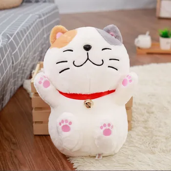 

Wholesale cartoon cute firewood dog Akita dog luxury cat doll plush toy large children's doll birthday gift