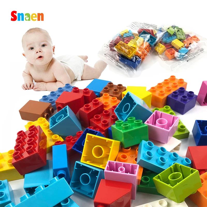 

DIY Creative Bulk Granules Building Blocks Legoings Bricks Model Figures Educational Toys For Chilren Compatible Legoed Duploed