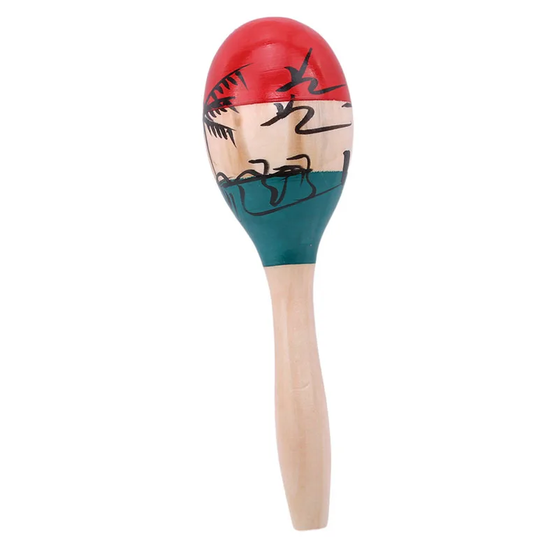 Children Early Education Toy Colorful Wooden Sand Hammer Percussion