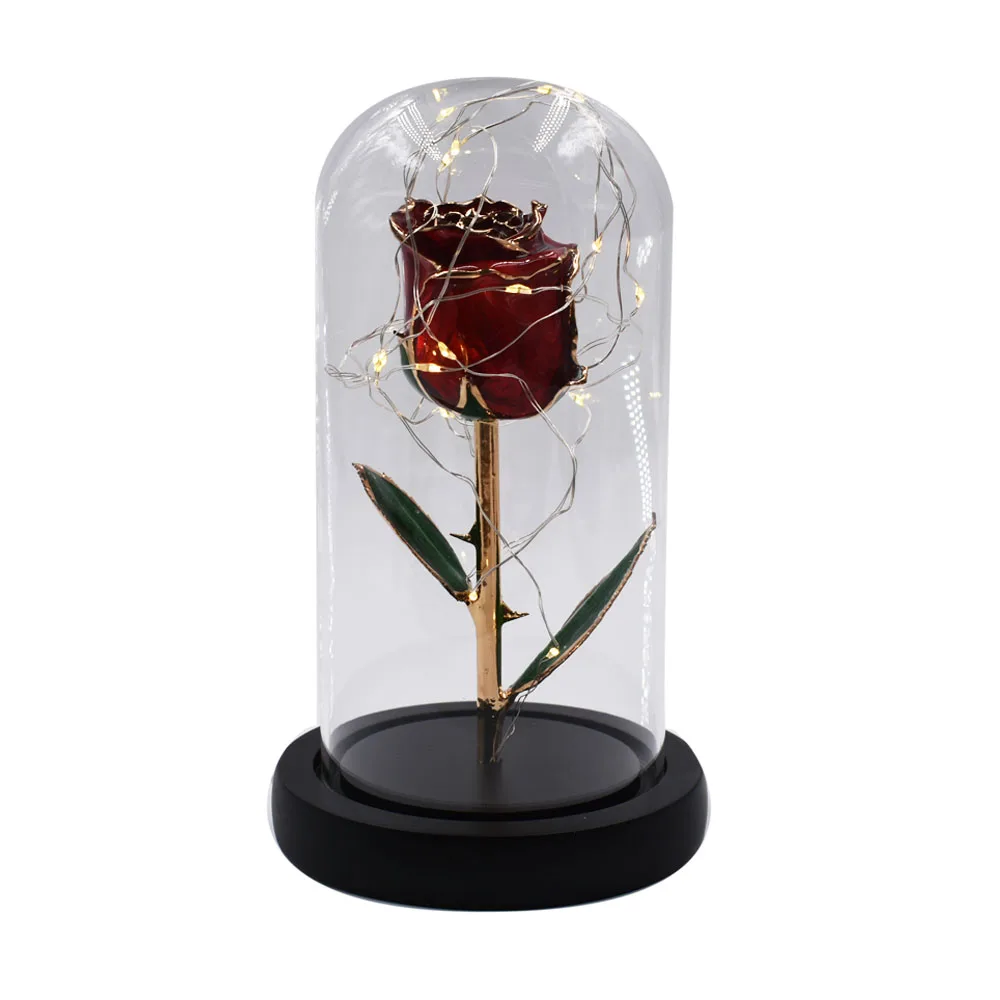 

24K Gold-plated Natural Rose Eternal Flower Gold Foil Rose Symbolizes The Eternal Love Valentine's Day Must-have Gift