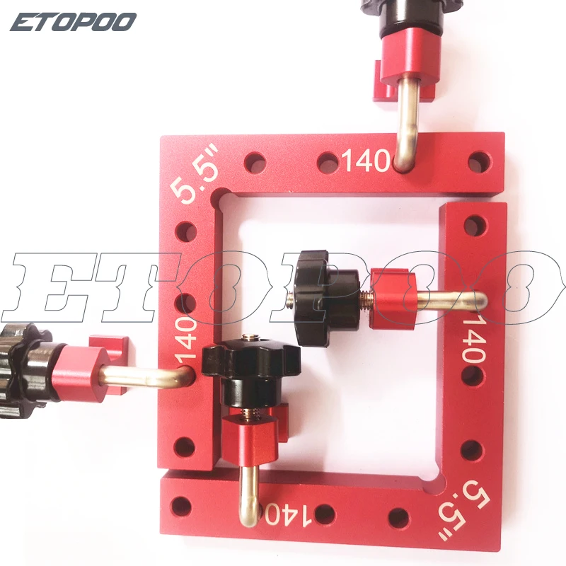 

6pcs/set 140*140mm square ruler woodworking panel fixing clip 90 degree right angle positioning L block ruler carpenter tools