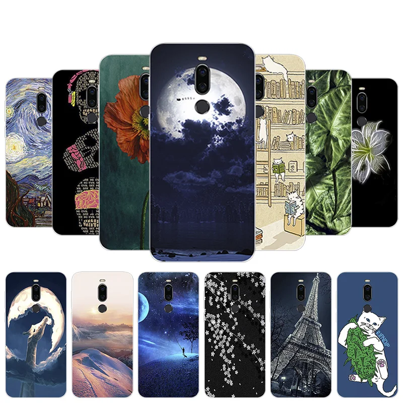 Цена Роскошные Силиконовые для Meizu x 8 Прозрачный чехол для мобильного телефона из термопластика 6,2 дюймов для Coque Meizu X8 задняя крышка для Meizu x 8 кок...