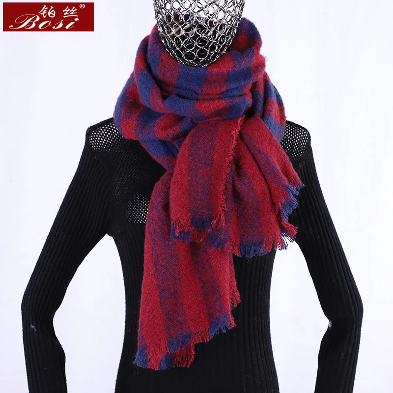 

Black shawl scarfs pink schal tassel shawl women fashion Plaid winter luxury scarves poncho femme red Stripe knitted scarf scraf