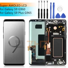 Super amoled для samsung Galaxy S9 Plus ЖК-дисплей G965f S9 G960f кодирующий преобразователь сенсорного экрана в сборе дисплей s9 запчасти