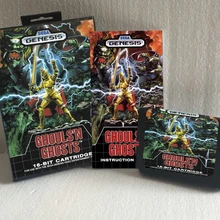 Ghouls'n призраки с коробкой и руководством 16bit MD игровая карта для sega Mega Drive для Genesis
