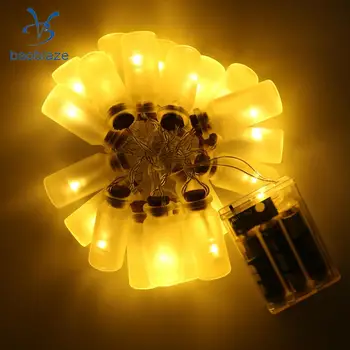

Baoblaze Wishing Bottle/ Plastic Clip/ Silver Leaf String Light Strip Lamp 20-LED Christmas Wedding Party Bedroom Garden Decor
