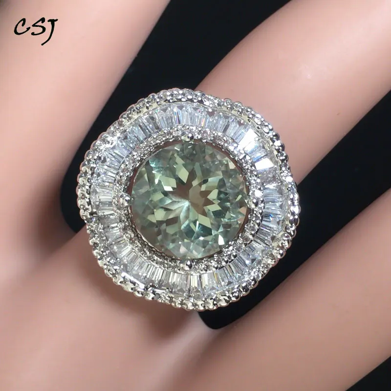 Пси натуральный зеленый кольцо с аметистом 10*12 мм подушки с Для женщин и женские свадебные Engagment вечерние подарочная коробка Пси натуральный зеленый кольцо с аметистом 10*12 мм подушки с Для женщин и женские свадебные Engagment вечерние подарочная коробка