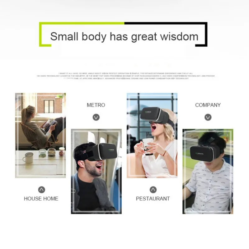 VR Shinecon 6th Generation 3D Senior VR Headset 3D VR Glasses VR Movie Glasses SC-G04 for 4.7-6 inch / Android WIN IOS system