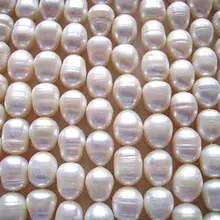 5 нитей 9-10 мм мелкий пресноводный жемчуг бусины 13,8