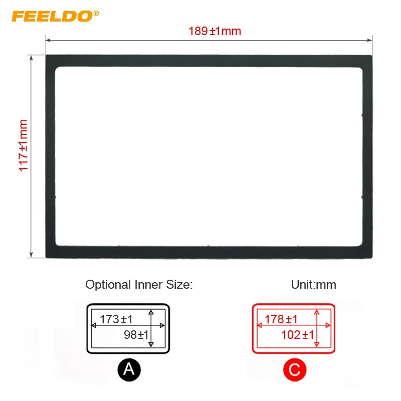 

FEELDO Car Radio Stereo Fascia Panel Frame Adapter Fitting Kit For Volkswagen Passat(B5)/Jetta/Bora/Golf4/Polo/Lupo #AM4405
