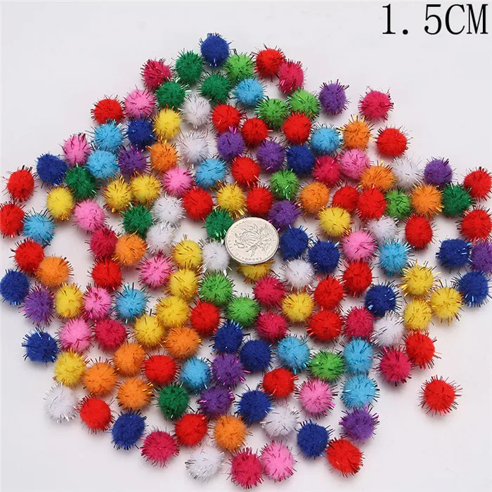 glitter poms 1-1.5cm
