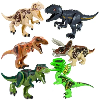 

Jurassic World Park Tyrannosaurus Indominus Rex Indoraptor Building Blocks Dinosaur Figures Bricks Toys