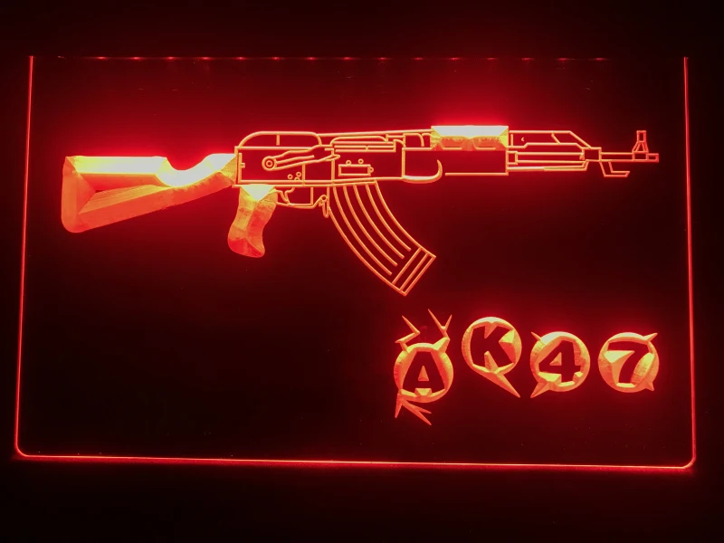 801 AK47 Новый Калашников Страйкбольное ружье светодиодный неоновый светильник