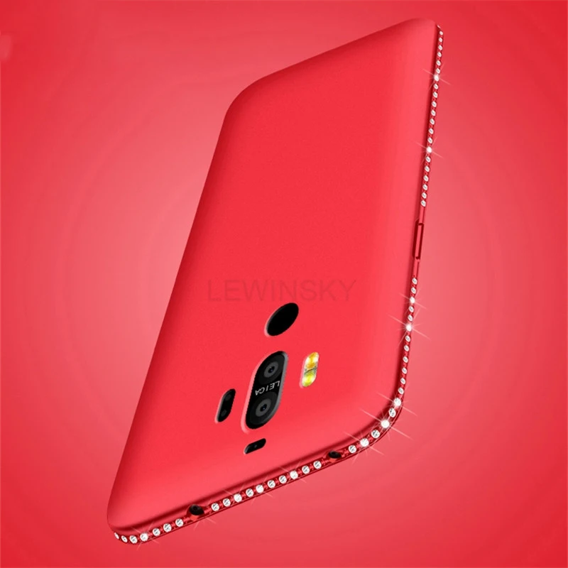 

Luxury Bling Diamond Phone Case For Huawei p8 p9 Lite 2016 Y9 2018 Nova 2 Case On Honor 7C 6C Pro 10 9 Soft Silicone TPU Case