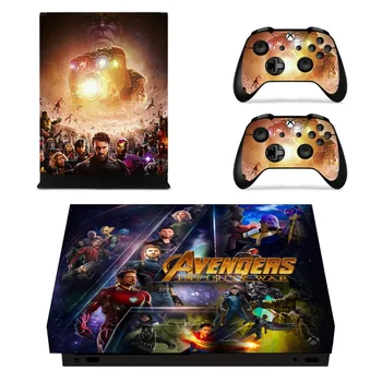 

The Avengers 3 Infinity War Team Faceplates Skin Console & Controller Decal Stickers for Xbox One X Console + Controller Skin