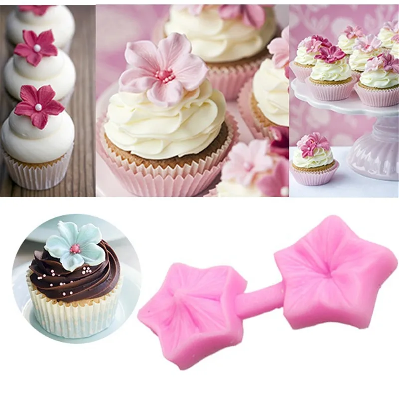 4 стиля цветы комбинация форма для торта DIY помадка украшения торта поставки силиконовые формы инструменты для выпечки
