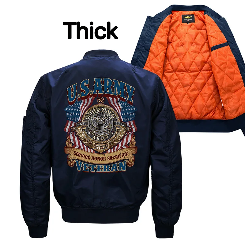 

2018 Winter Casual Men Pilot Jacket Air Force One MA1 Mens Bomber Jackets Baseball Uniform Parka Streetwear Military Clothing