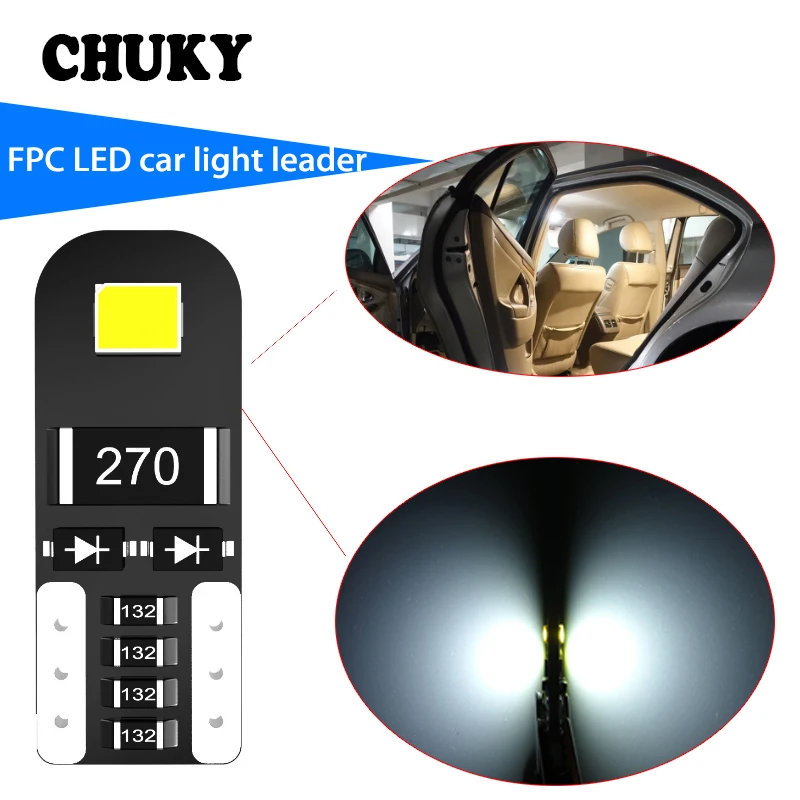 

CHUKY Car T10 LED Width Lamp LED Reading Light Stickers For Abarth Fiat 500 BMW E36 Mercedes Benz W204 Volvo V70 Accessories
