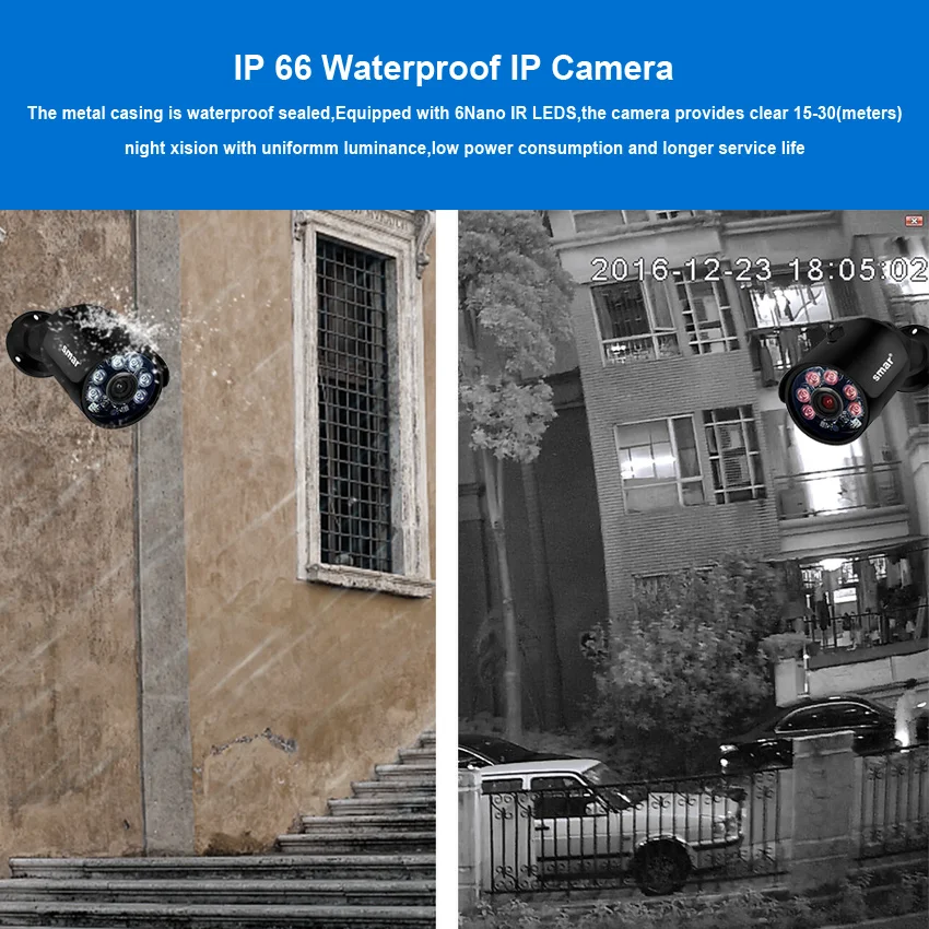  Smar 4CH 4MP POE NVR Kit H.265 Security System HDMI Metal 4MP IR Outdoor CCTV IP Camera P2P Video S - 33019426091