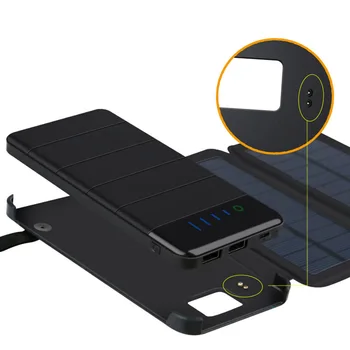 

Folding Solar Panel Battery 10000mAh Solar Cells Phones Power Bank Charger universal Phones power bank Charger Outdoors External