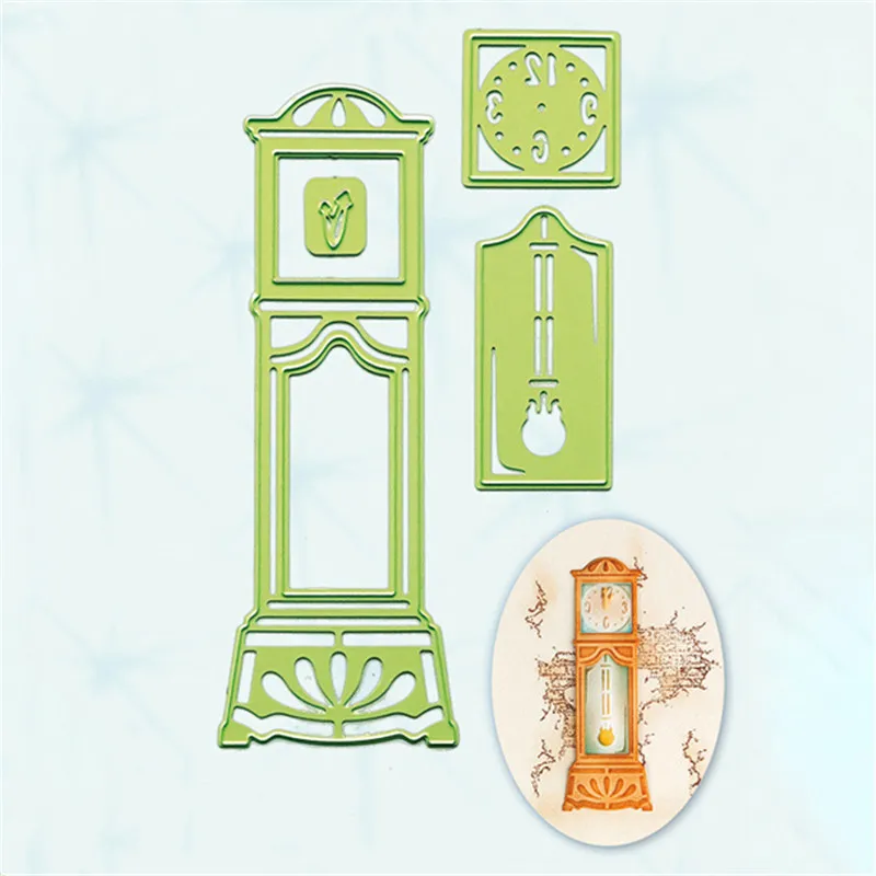

GJCrafts Floor Clock Metal Cutting Dies Scrapbooking for Card Making DIY Embossing Die Cut New 2019 Craft Dies Stencil