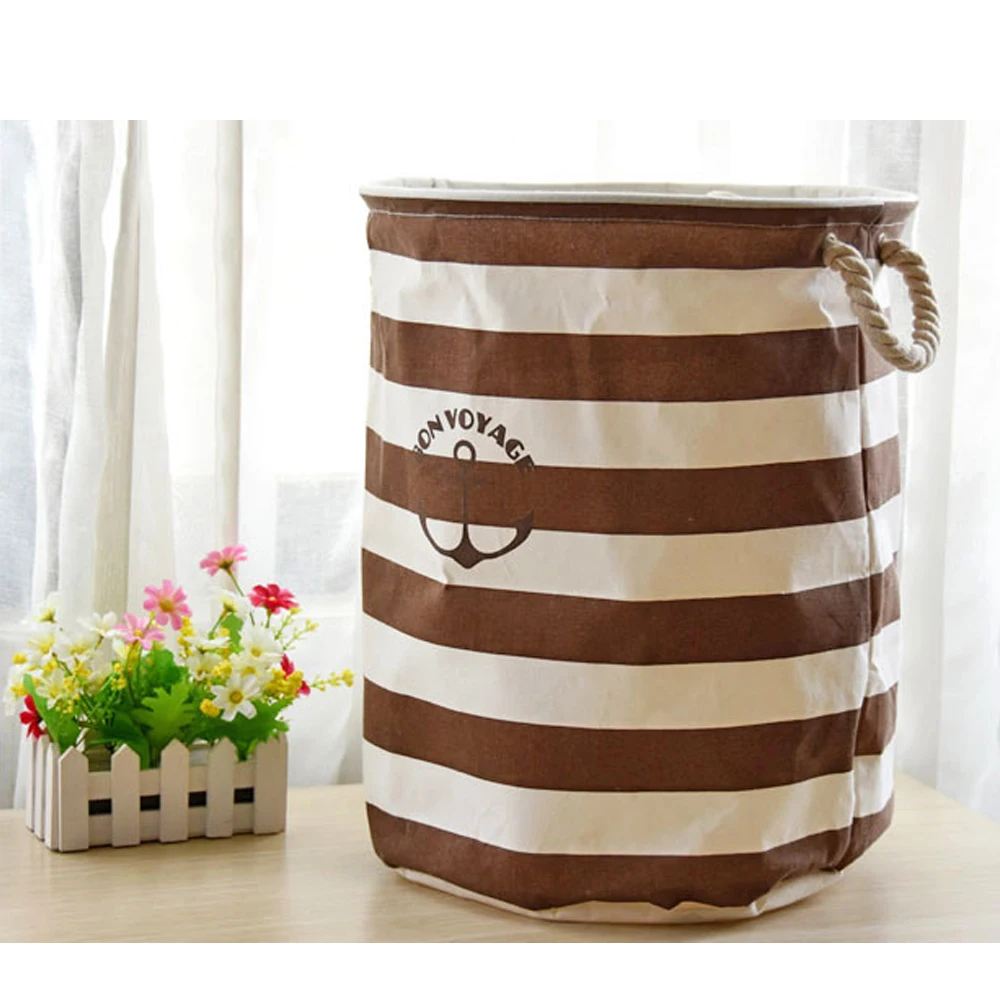 Birdrock Home Cotton Laundry Tote Bag With Rope Handles IUCN Water