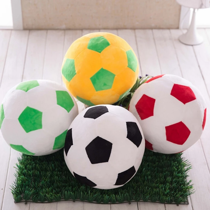 20cm Football Shape Stuffed Doll Mascot Ball Soccer Plush Toy Kids Baby Gift New | Игрушки и хобби