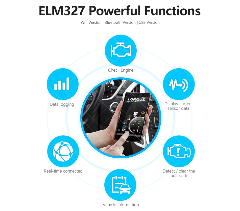 Горячий чип PIC18F25K80 V1.5 ELM327 OBD2 Bluetooth автоматический сканер для Android/Windows ELM 327 Переключатель ВКЛ/ВЫКЛ код ридер аппаратные средства V1.5