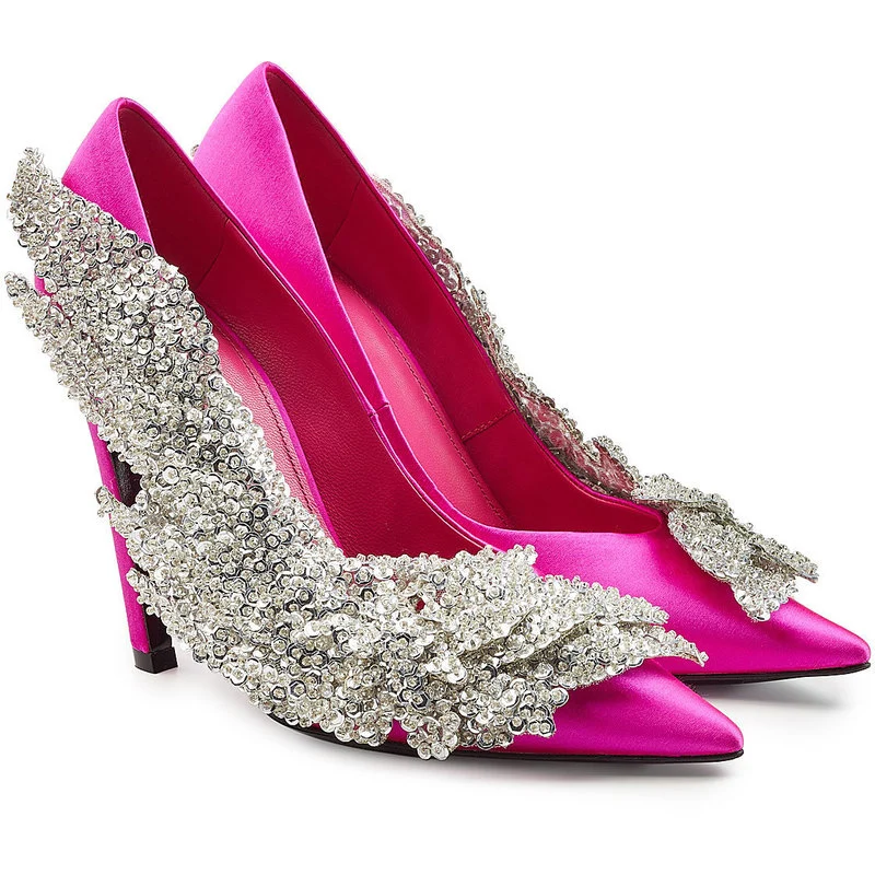 heels with sequins
