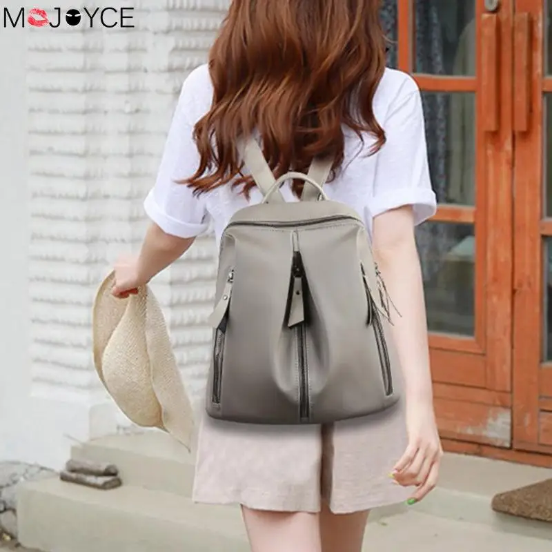 Mochilas de nailon simples para mujeres, mochilas escolares de viaje para adolescentes, bolsos de hombro, mochila Casual, elegante, de gran capacidad, mochila Mochilas de nailon simples para mujeres, mochilas escolares de viaje para adolescentes, bolsos de hombro, mochila Casual, elegante, de gran capacidad, mochila