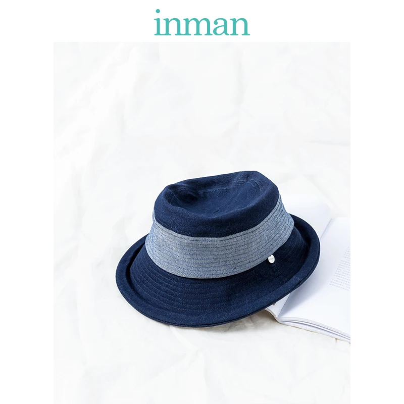 

INMAN 2019 Spring New Arrival Women Causal Jeans Style Durable Elastic Material Inside Patch Hat Bucket Hats Caps Women