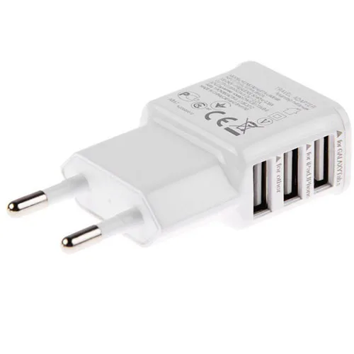 5 V 2.1A 3 Порты Универсальное зарядное USB устройство с зарядка настеная ac адаптер для Samsung Galaxy S5 S4 S3 S2 Note 4 для Apple Iphone