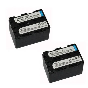 

2 pcs 3000mAh NP-FM70 NP FM70 NP-QM71 NP QM71 Battery Pack For Sony