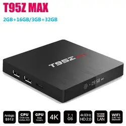 Sunvell T95Z макс 3 ГБ Оперативная память 32 ГБ Встроенная память Android Box Amlogic S912 Octa Core Android 7,1 ТВ коробка 4 К 2,4 г/5 г Wi-Fi Smart Android ТВ коробка